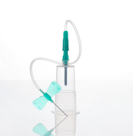 Игла-бабочка с держателем 21G x 3/4'' x 12'' 0.8мм х 19 мм, длина трубки 30 см