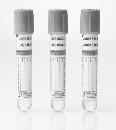 Пробирка вакуумная с фторидом натрия и оксалатом калиия 4 мл, 13*75 мм